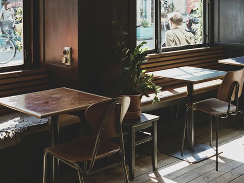 brown wooden chairs