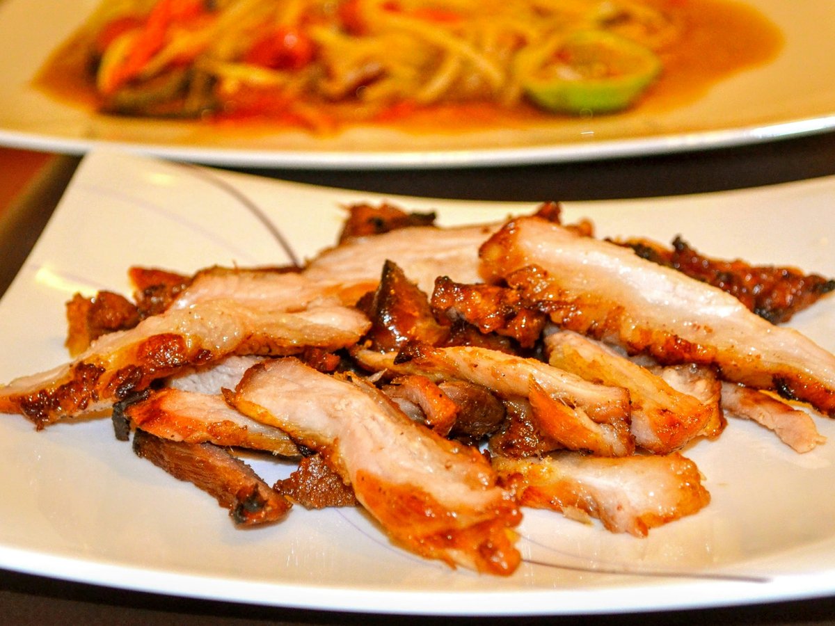 a couple of plates of food on a table