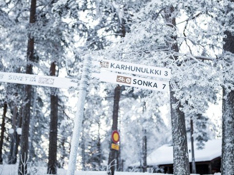 white and black wooden signage