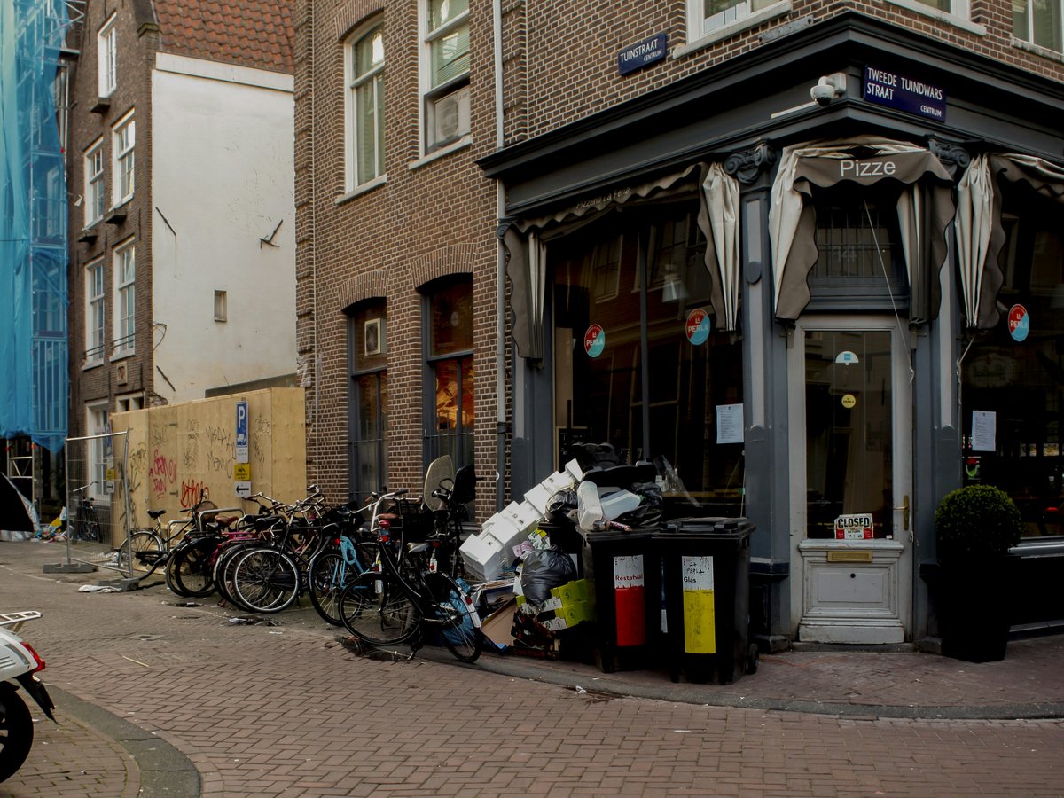 bicycles parked beside the road during daytime