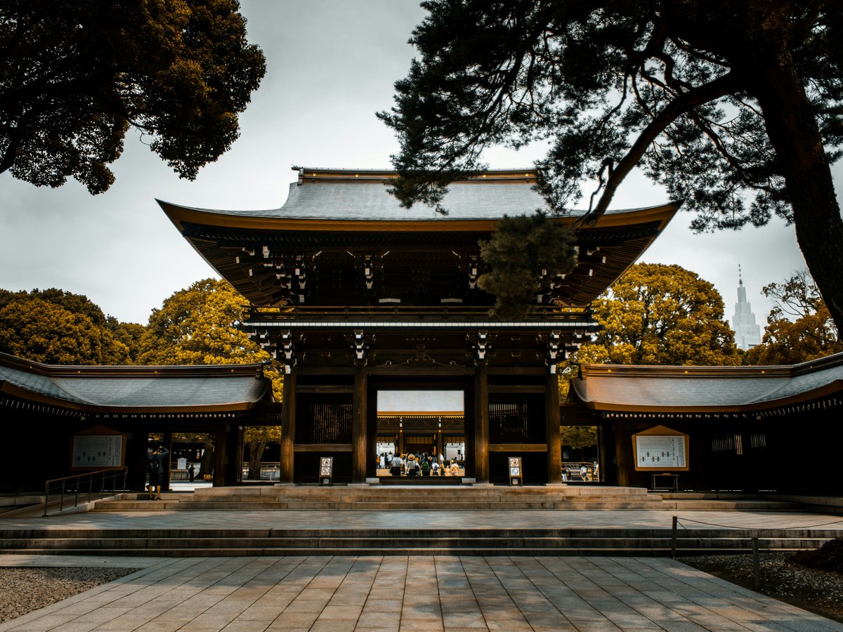 low angle photography of white and brown temple