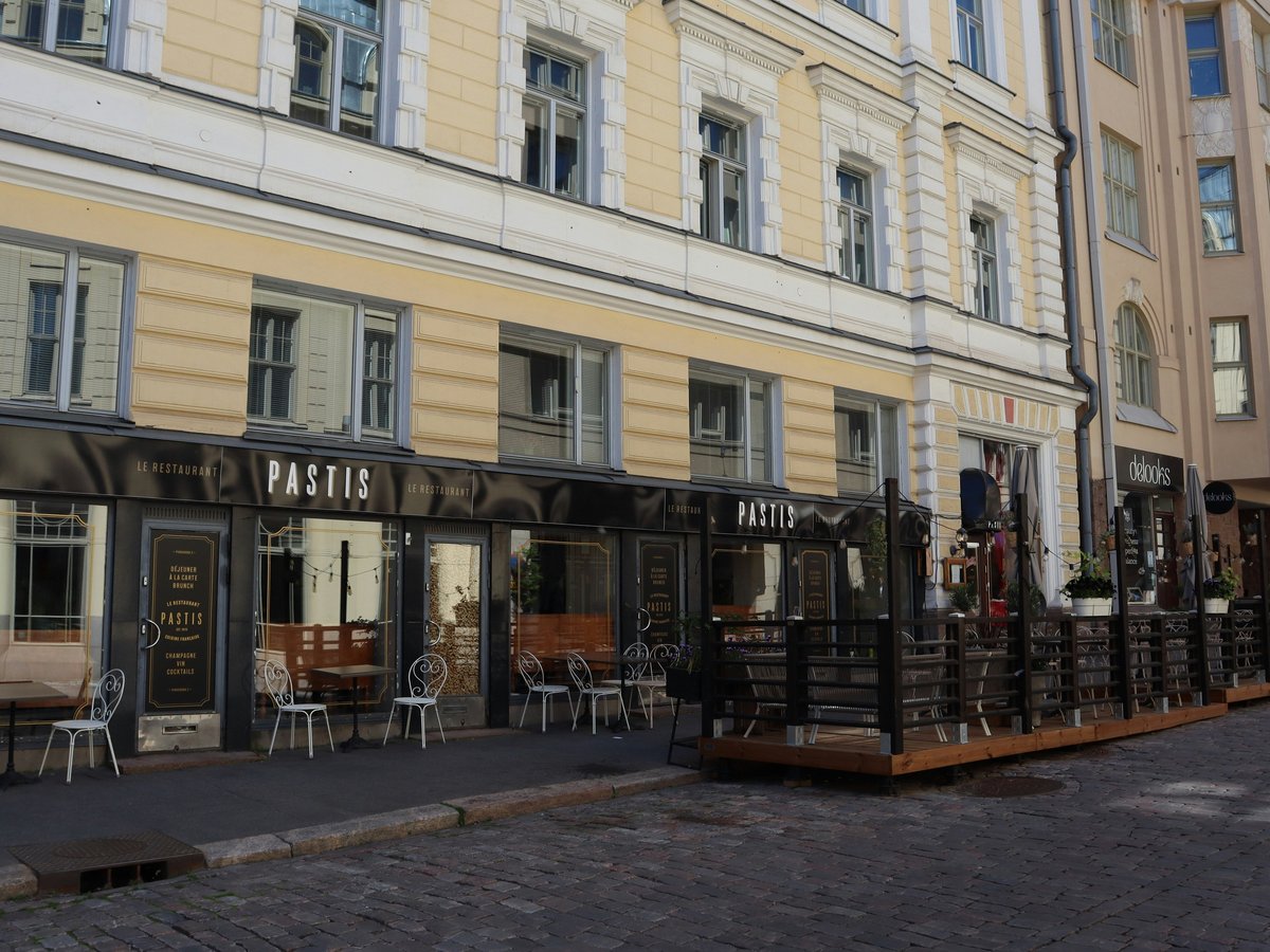 A row of buildings on a city street
