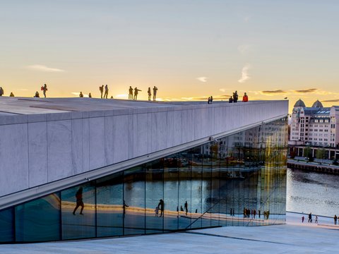 group of people on top of building