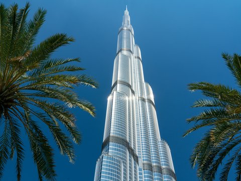 white concrete building near palm tree under blue sky during daytime