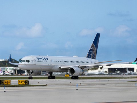 a large airplane on the runway