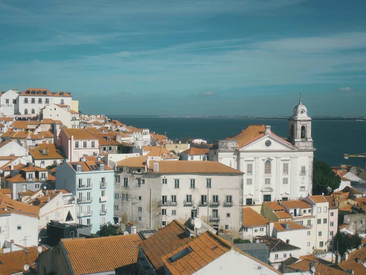 A scenic view of a european city.