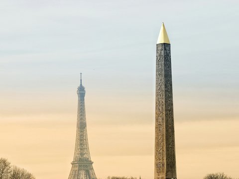 the eiffel tower towering over the city of paris