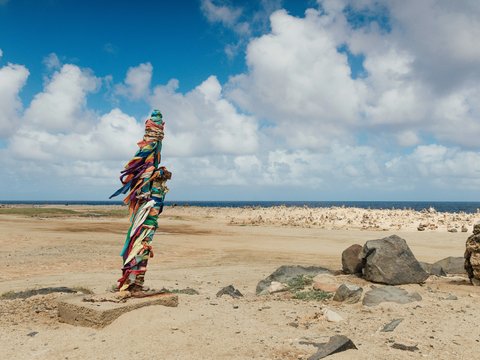 a woman standing on top of a sandy beach