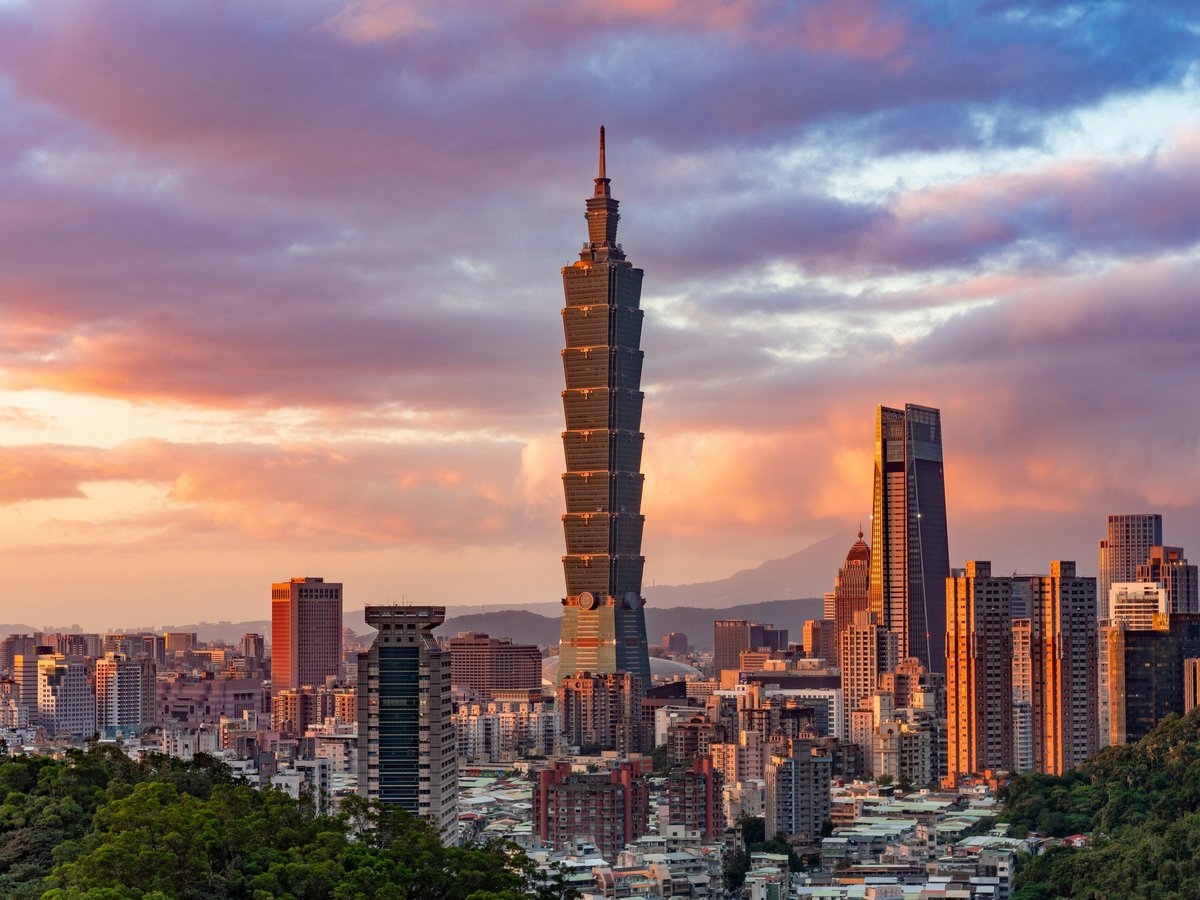 high rise building during sunset