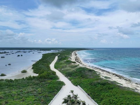 a path leading to a beach