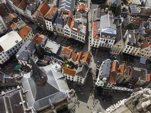 aerial photography of city
