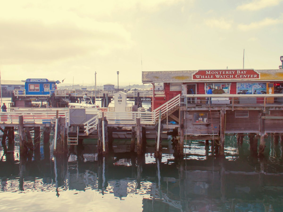 a pier with a restaurant on the top of it
