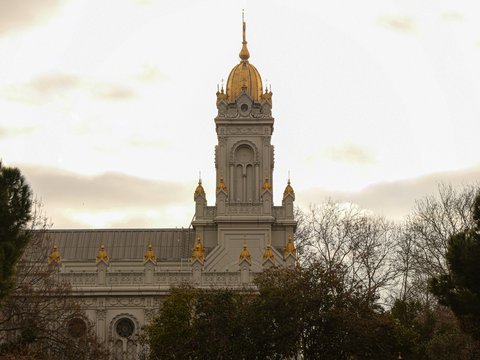 A large building with a clock tower on top of it