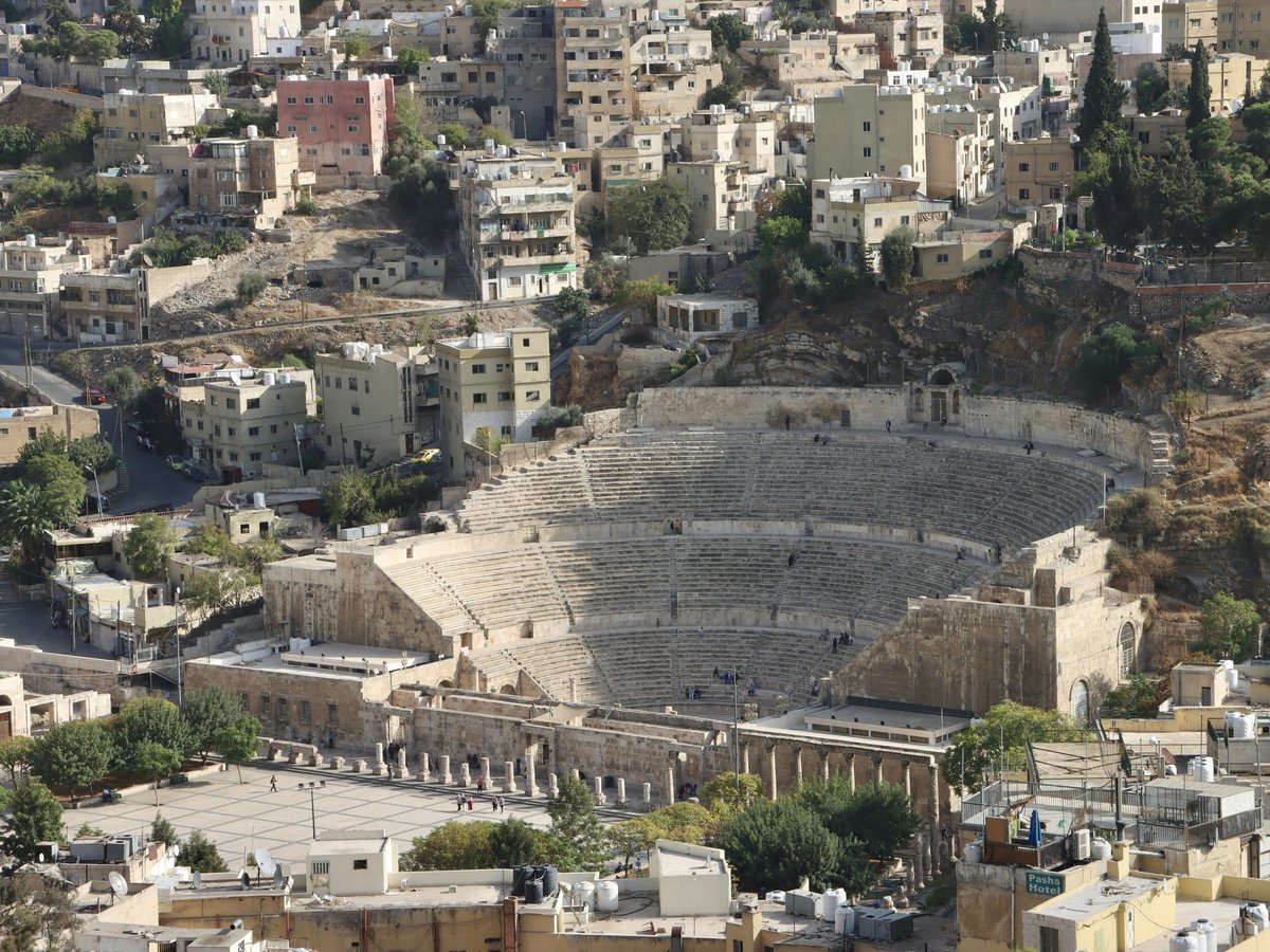An aerial view of a city with lots of buildings