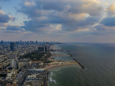 aerial photo of city