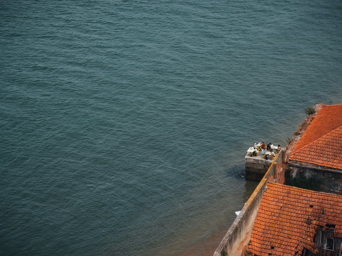 a view of a body of water with a boat in it