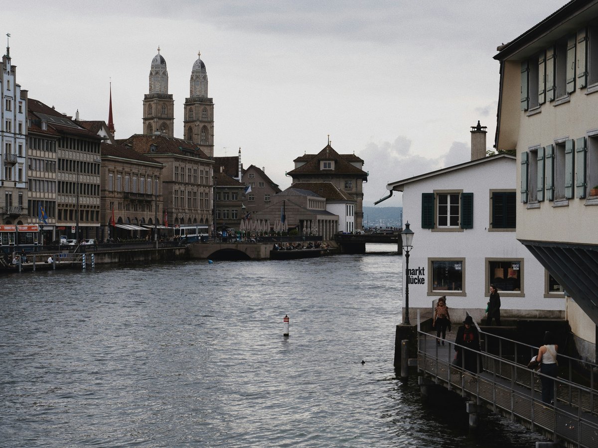 a body of water with buildings on both sides of it