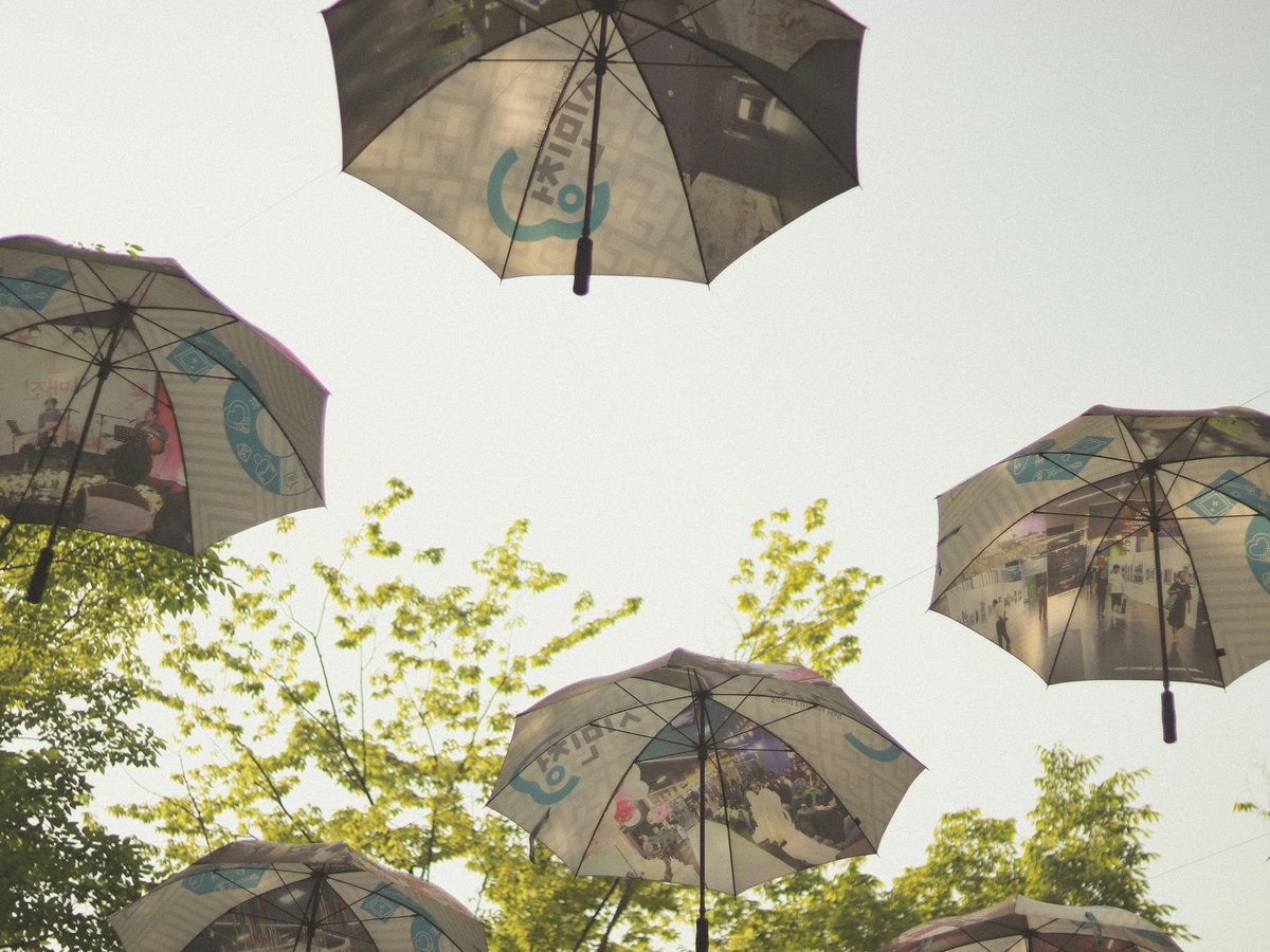 low angle photography of umbrella umbrellas under white sky during daytime
