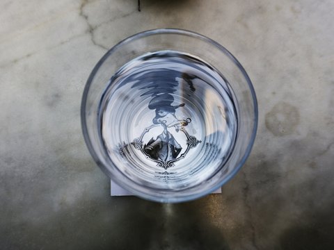 photo of drinking glass full of water