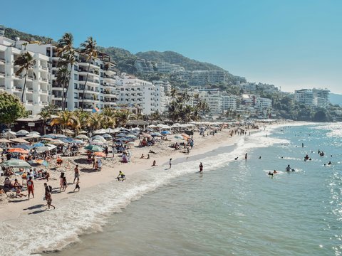 people on beach during daytime