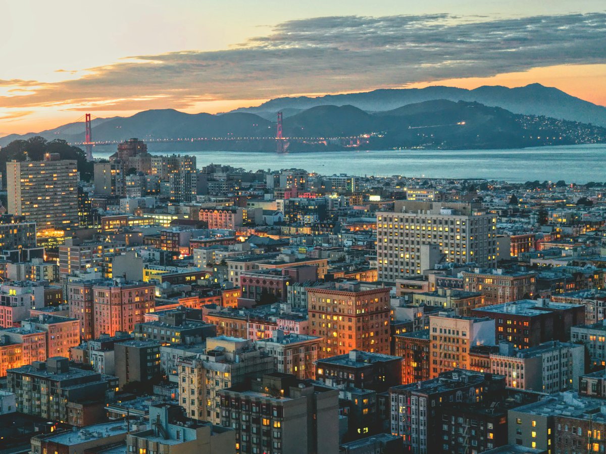 bird's eye view of assorted buildings in a city