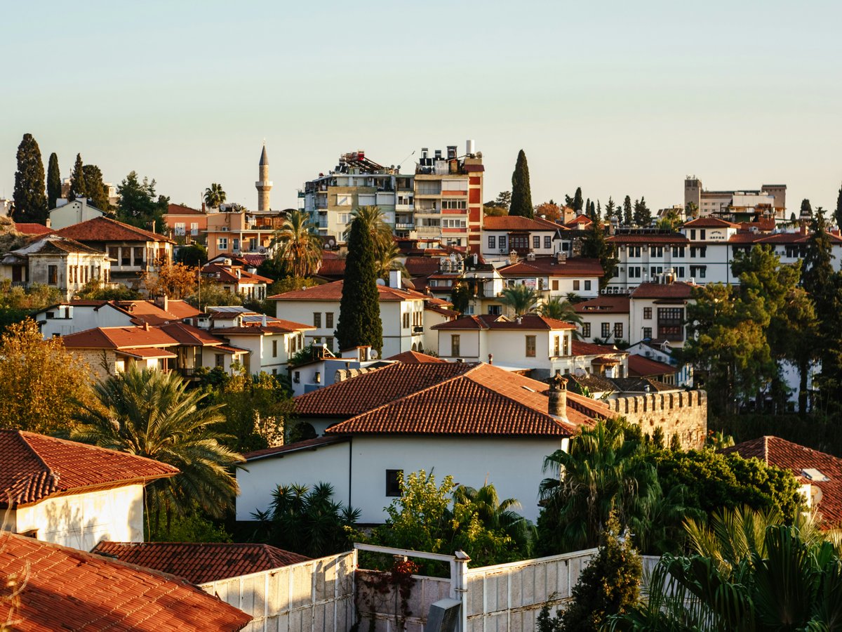 a view of a city with lots of houses