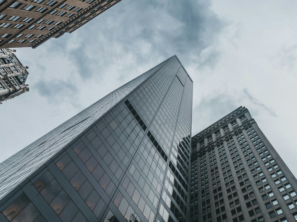 low angle photography of high rise building