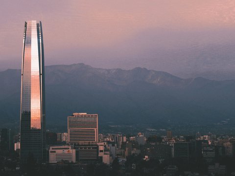 landscape photo of a city skyline at dusk