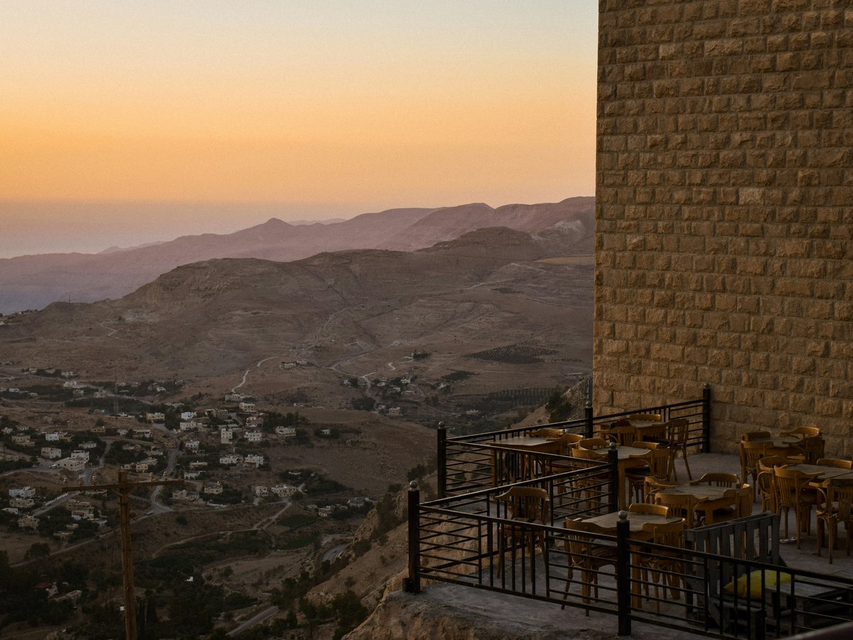 A view of a city from a hill top