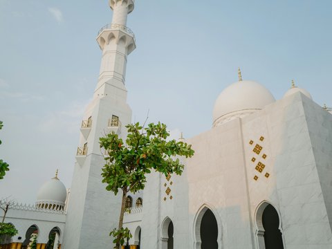 a large white building with a tall white tower