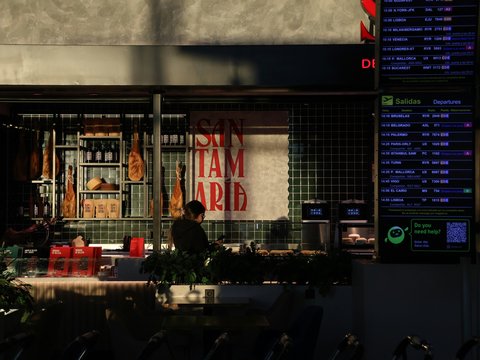 A building with a lot of signs on the side of it
