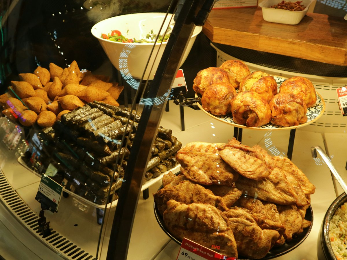 a table full of food