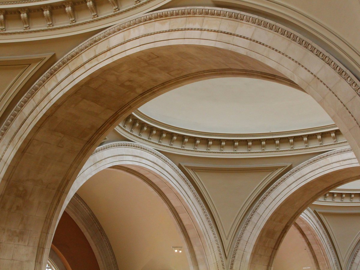 a large arched ceiling