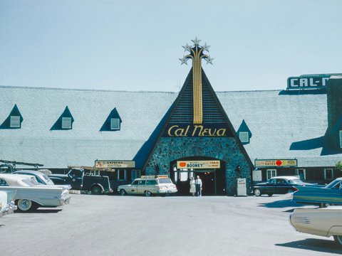 Cal-Neva Lodge on the border of California and Nevada