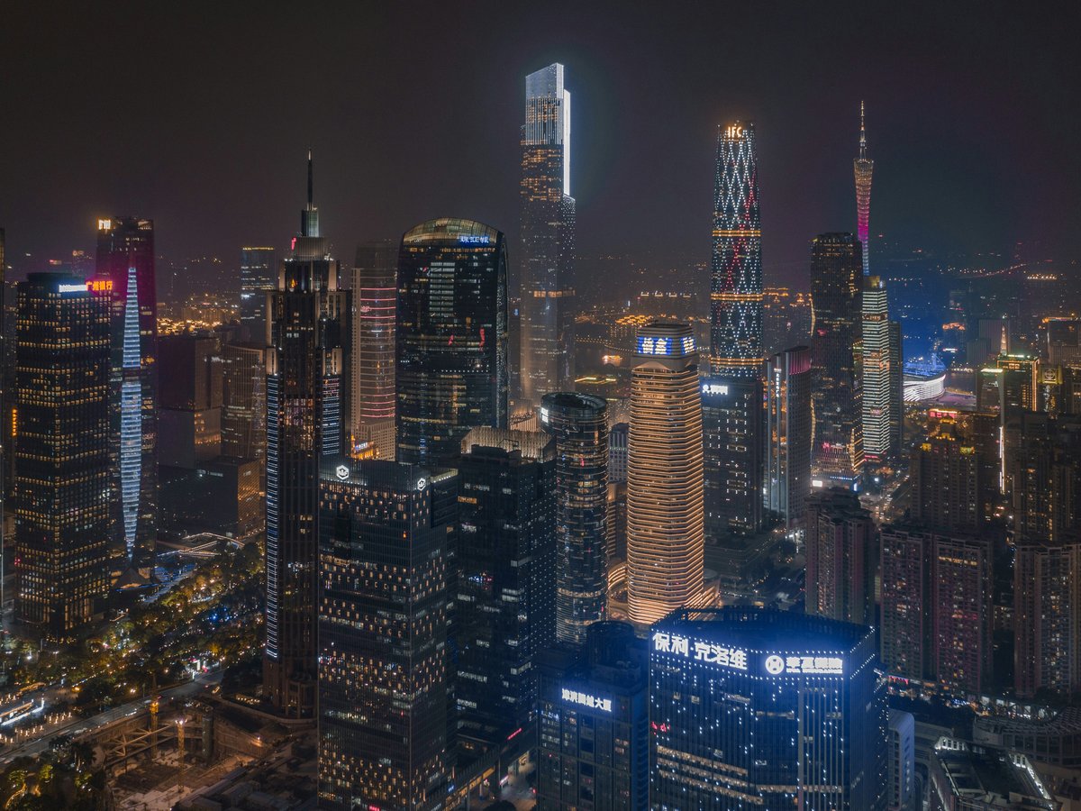 skyscraper building during nighttime