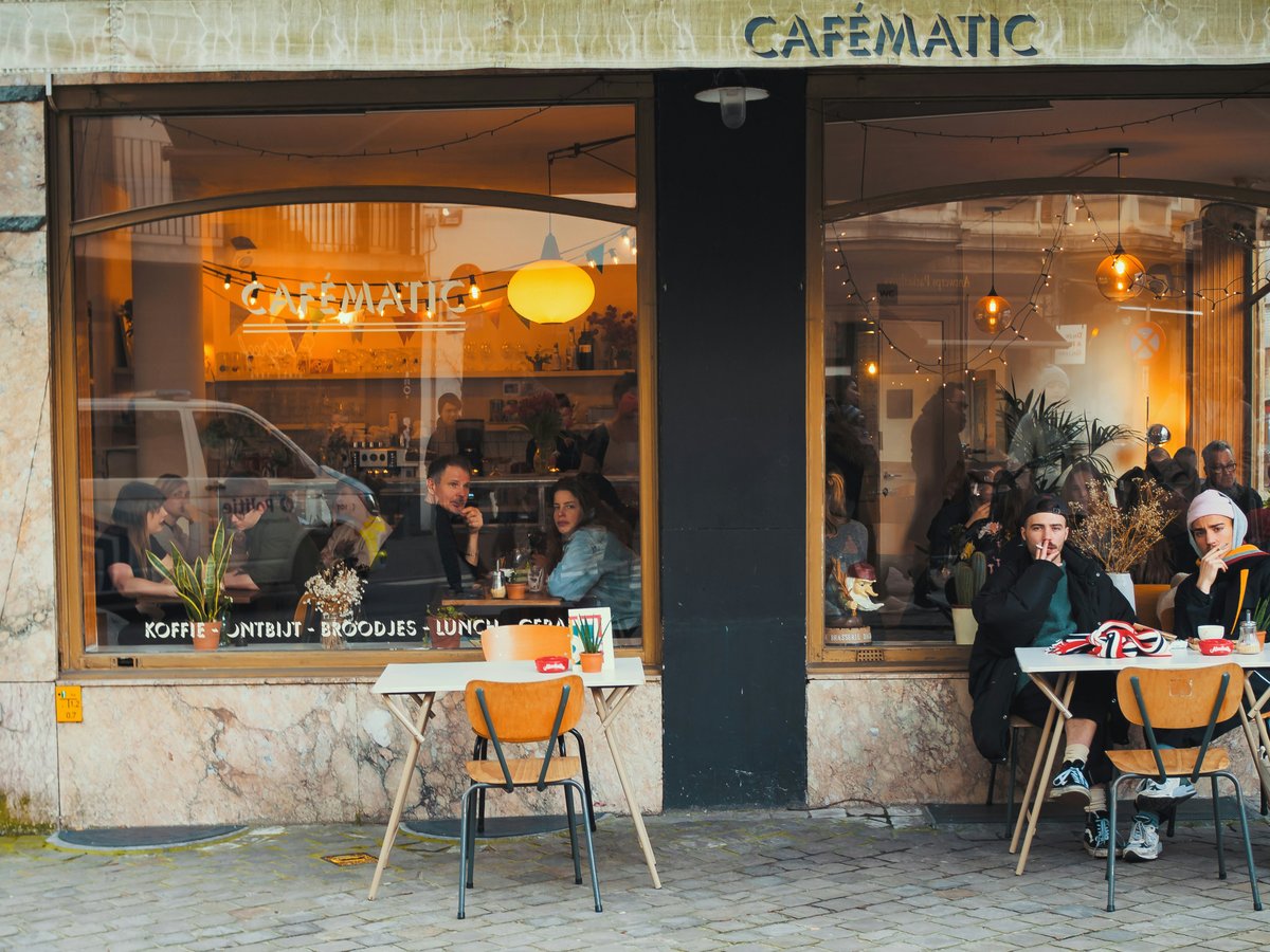 people sitting inside cafe