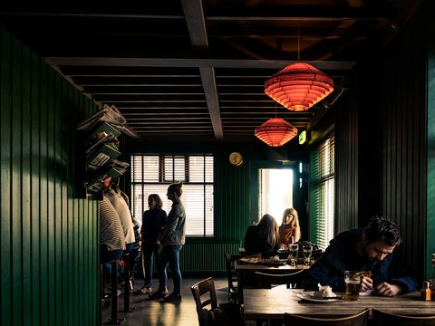 group of people inside restaurant