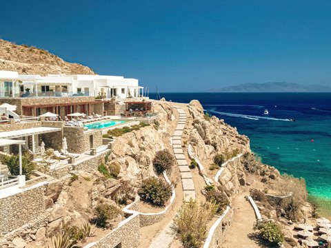 a resort on the beach