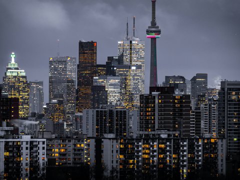 landscape photography of high-rise buildings
