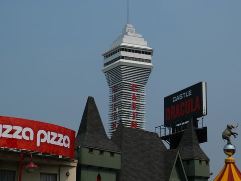Skylon tower and castle dracula attractions