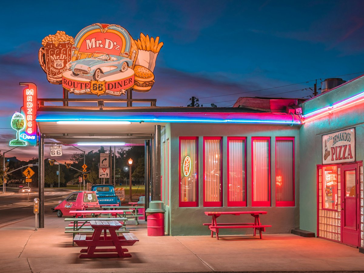 Mr.D'z diner illustration