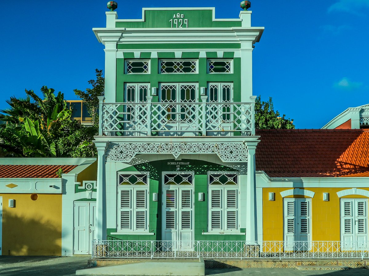white and red concrete building