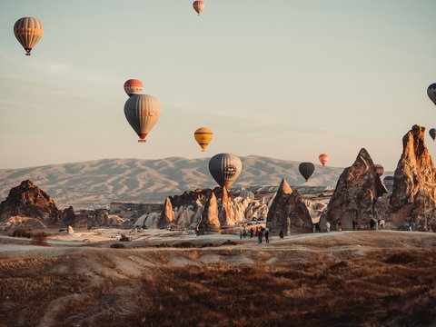 hot air balloons on the sky during daytime