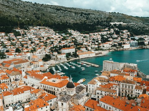 aerial photography of buildings