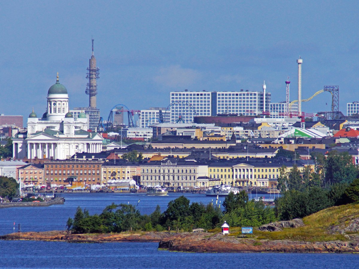 a view of a city from across the water
