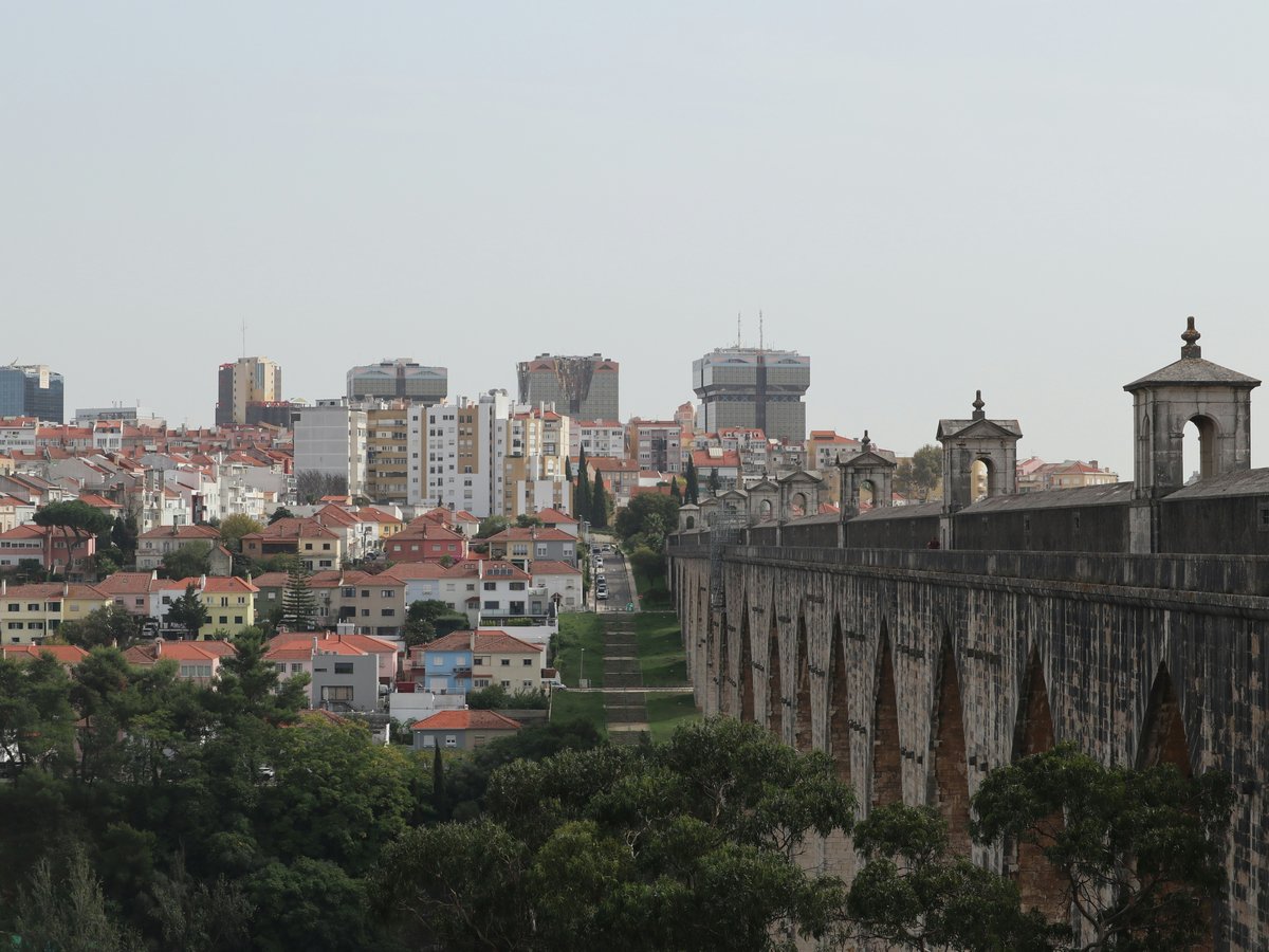 a view of a city from a hill