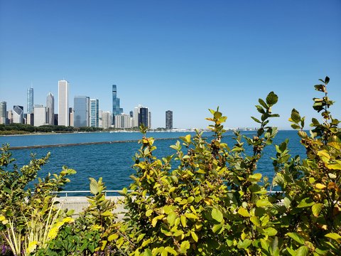 a view of a city from across the water