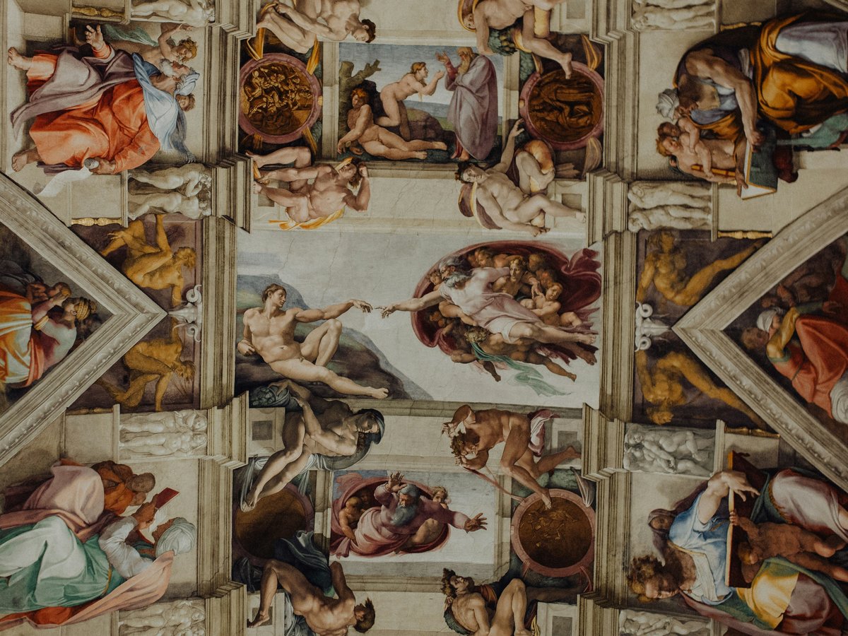 ceiling art of Sistine Chapel
