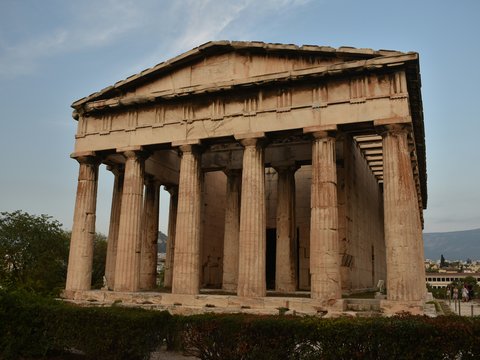 Temple of Hephaestus with columns