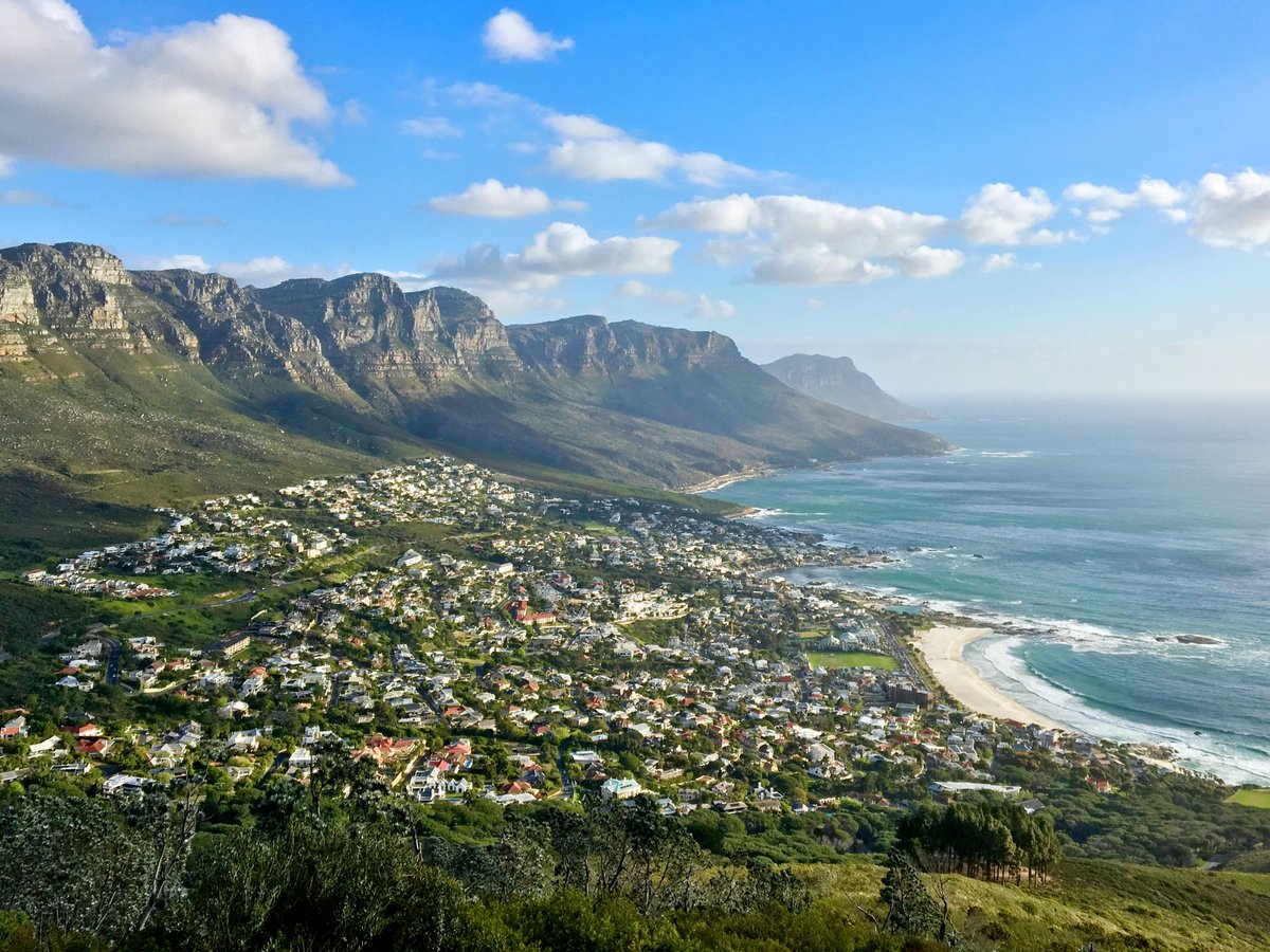 aerial view of mountain with seaside